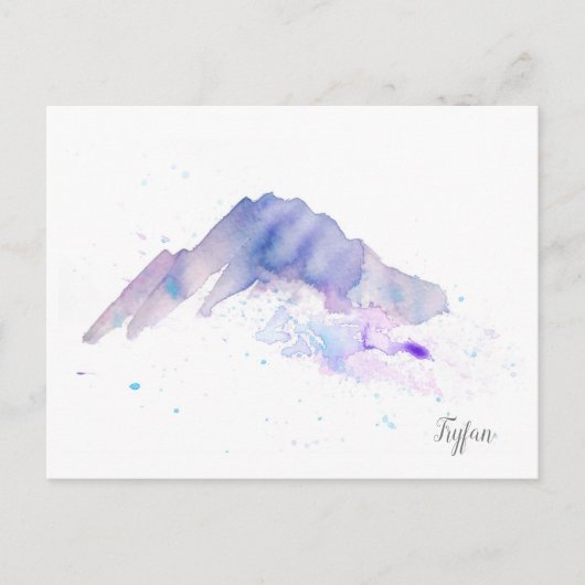 水彩山はがき – Tryfan ポストカード (正面)