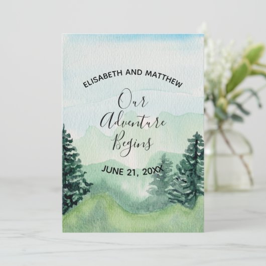 水彩山保存日 招待状 (スタンド正面)