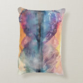 水彩山反射 – 装飾用クッション アクセントクッション (裏面(縦))