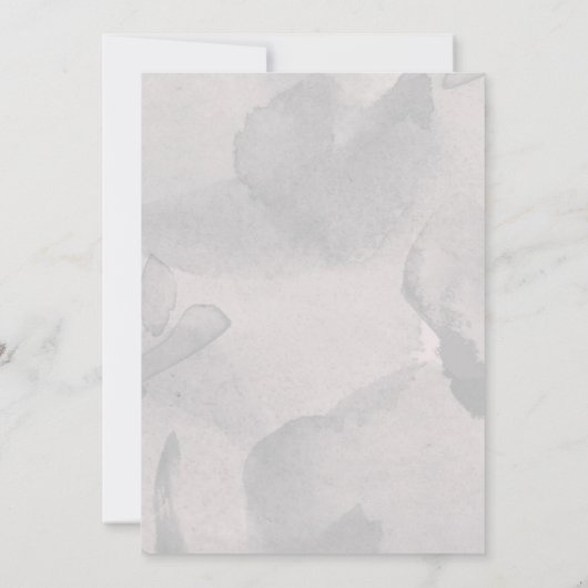 水彩山岳結婚式招待状 招待状 (裏面)