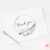 水彩山岳 - シール (封筒)