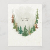 水彩山岳 リアルなグランドオープニング チラシ (裏面)