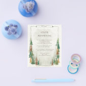 水彩山岳 リアルなグランドオープニング チラシ (シングル)