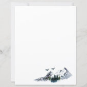 水彩山文房具紙 (裏面)