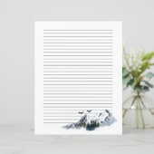 水彩山文房具紙 (スタンド正面)