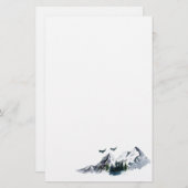 水彩山文房具紙 便箋 (正面/裏面)