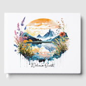 水彩山景オーダーメイド ゲストブック (正面)