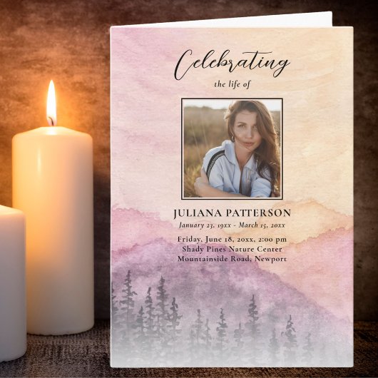 水彩山松葬儀順序 プログラム