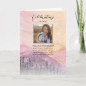 水彩山松葬儀順序 プログラム (正面)