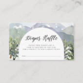 水彩山林アーチオムツラッフル エンクロージャーカード (正面)