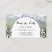 水彩山林アーチブックスベビー エンクロージャーカード (正面)