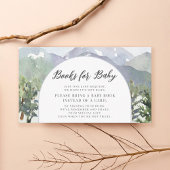 水彩山林アーチブックスベビー エンクロージャーカード