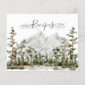 水彩山林レシピカード (裏面)