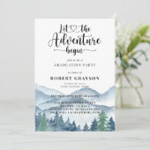 水彩山林卒業パーティー 招待状 (スタンド正面)