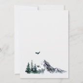 水彩山林婚礼 セーブザデート (裏面)