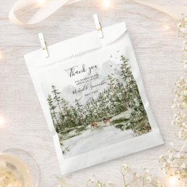 水彩山林素朴結婚ズ フェイバーバッグ