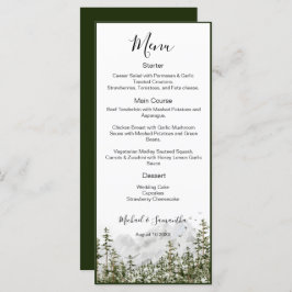 水彩山林素朴結婚ズ メニュー