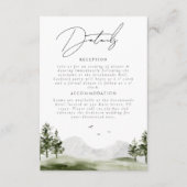 水彩山林結婚の台本詳細 エンクロージャーカード (正面)