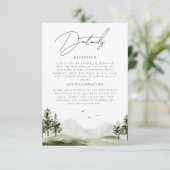 水彩山林結婚の台本詳細 エンクロージャーカード (スタンド正面)