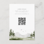 水彩山林結婚の台本詳細 エンクロージャーカード (裏面)