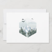 水彩山林結婚の セーブザデート (裏面)