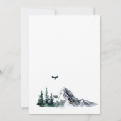 水彩山林結婚の セーブザデート (裏面)