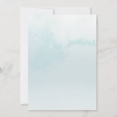 水彩山林結婚の セーブザデート (裏面)