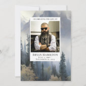 水彩山林葬祭プログラム 招待状 (正面)