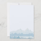 水彩山素朴山景観圏地帯 招待状 (裏面)