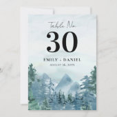 水彩山結婚の表番号5x7 (正面)