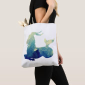 水彩山羊座標識 トートバッグ (クローズアップ)