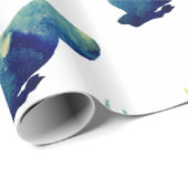 水彩山羊座標識 ラッピングペーパー (ロールコーナー)