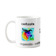 水彩山羊座〔占星術の〕十二宮図及び特性