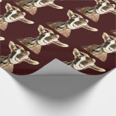 水彩山羊養殖動物 ラッピングペーパー (角)