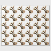 水彩山羊養殖動物 ラッピングペーパー (フラット)