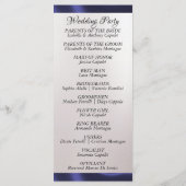 水彩山脈とリボン結婚の プログラム (裏面)