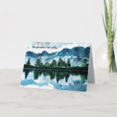 水彩山脈 カード (正面)