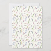 水彩山花紋 招待状 (裏面)