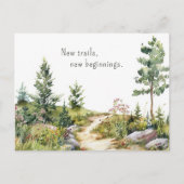 水彩山道の動きのお知らせ ポストカード (正面)