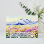 水彩山野の花カスタマイズ可能 カード (スタンド正面)