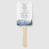 水彩山野花婚礼程序 ハンドファン (裏面)