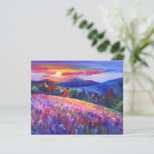 水彩山野草背景 (スタンド正面)