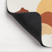 水彩山風景画 マウスパッド (コーナー)