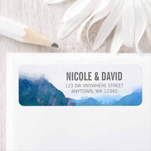 水彩山 ラベル (インサイチュ)