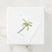 水彩島カリブの行き先結婚式 フェイバータグ (インサイチュ)