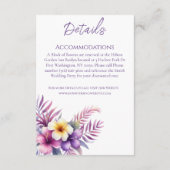 水彩島ラブロマンス-ウェディング詳細- エンクロージャーカード (裏面)