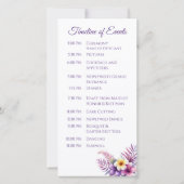 水彩島ロマンス – 結婚式 プログラム- (裏面)