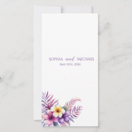 水彩島ロマンス – 結婚式 プログラム-