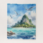 水彩島 ジグソーパズル (縦)