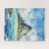 水彩島 ジグソーパズル (横)